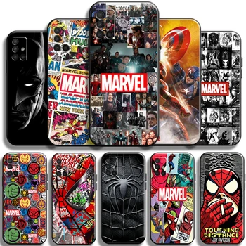 Marvel Отмъстителите Калъф За Телефон Samsung Galaxy M51 Отзад и Мек TPU Течен Силиций Коренно Седалките на Капачката В Формата на Миди