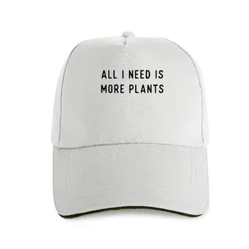 нова шапка, шапка, всичко, което ми трябва, е повече растения, Ежедневни Дамски бейзболна шапка, Вегетариански Шапка, Забавен Луд фабрика, мария...
